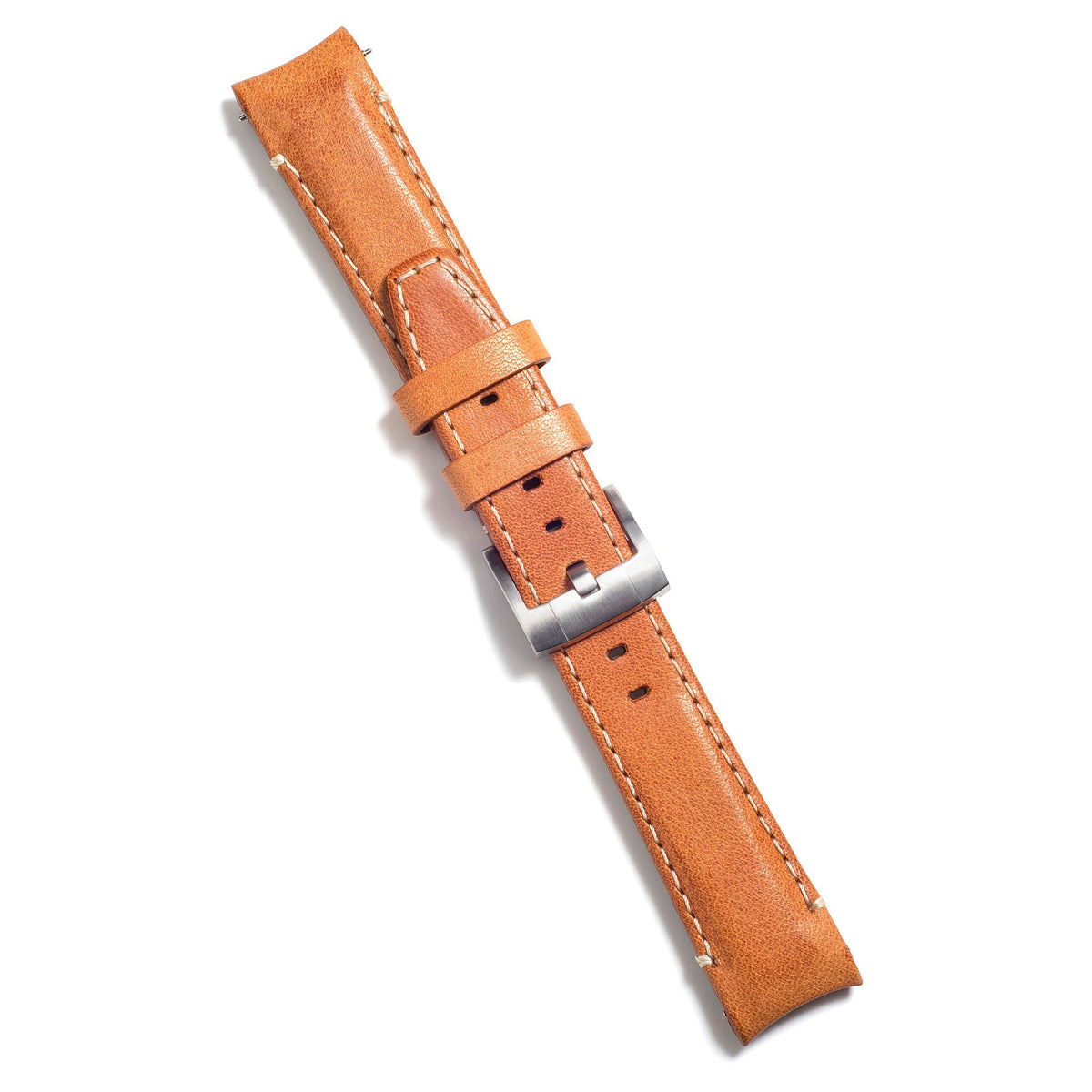 Lederarmband mit gewölbtem Ende für Rolex Sea-Dweller mit Dornschließe