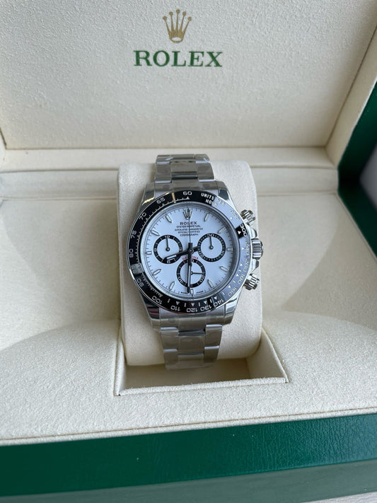 【Begrenzte Stückzahl – Nur solange der Vorrat reicht】Cosmograph Daytona Oyster, 40 mm, Edelstahl Oystersteel Referenz 126500LN(m126500ln-0001)