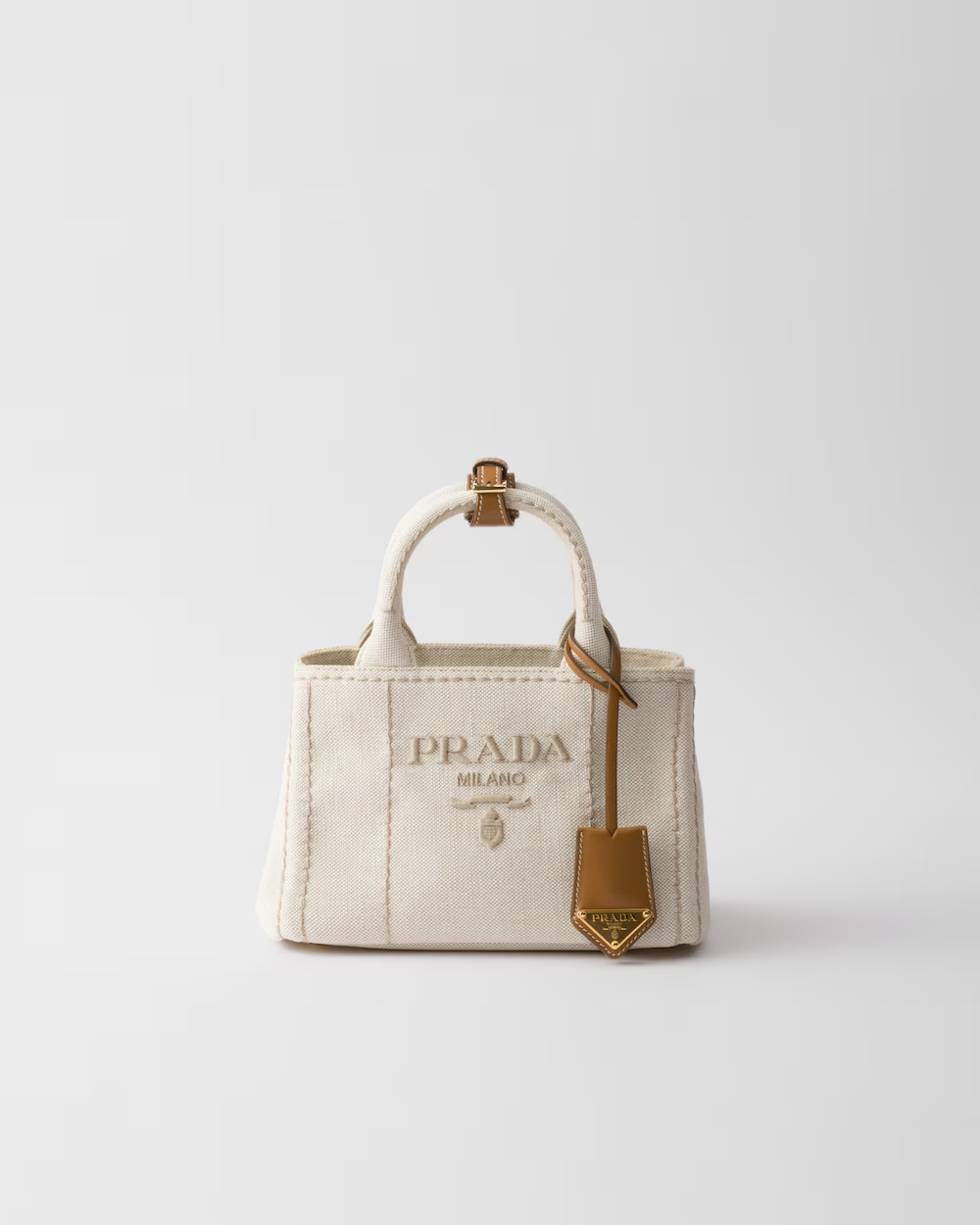 Prada Canvas Shopping Bag – Stylish & Perfect for Carrying Lots of Items – Unisex