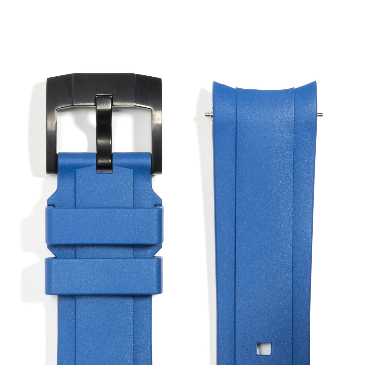 Kautschukarmband mit gebogenem Ende und Dornschließe für Rolex Sub Ceramic No-Date