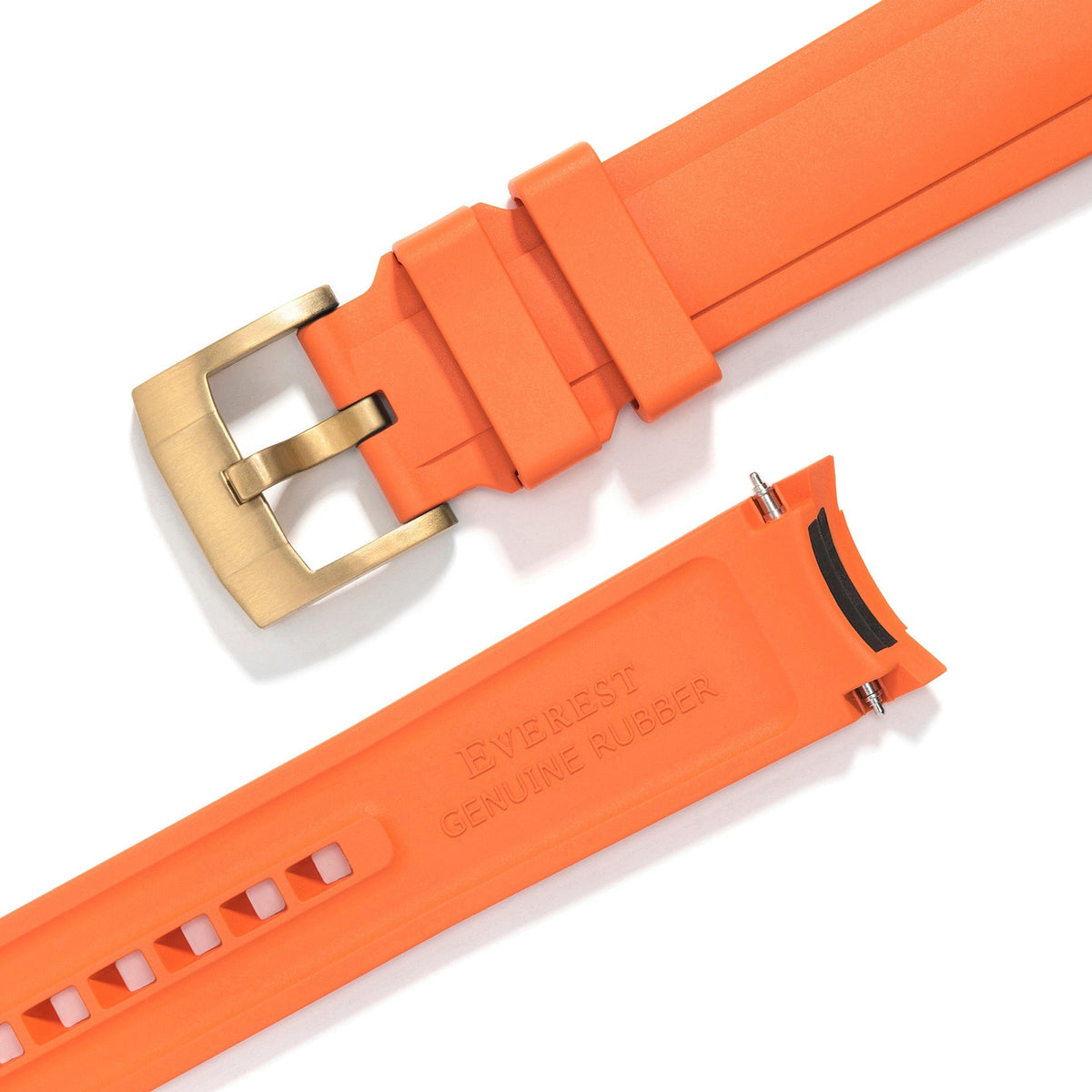 Gebogenes Kautschukarmband für Rolex Submariner mit Dornschließe