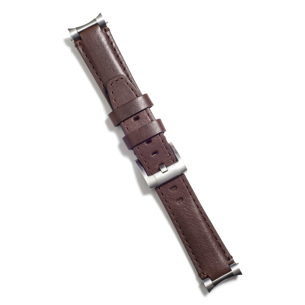 Stahl-Anstoß Gliederarmband aus Leder für Rolex GMT Master I & II mit Dornschließe