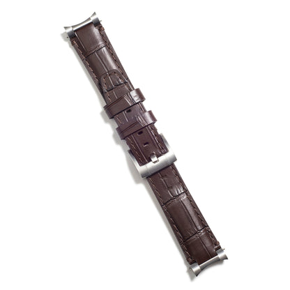 Stahl-Endlink-Lederarmband für Rolex Submariner Ceramic mit Dornschließe