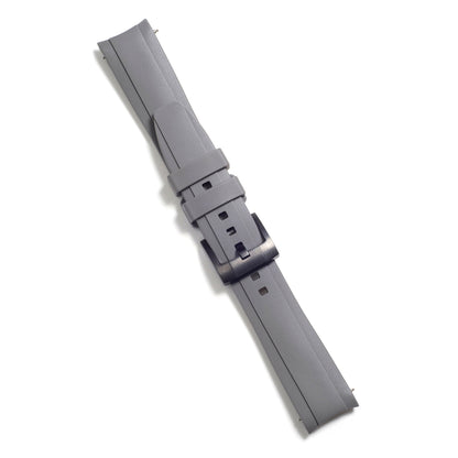 Kautschukarmband mit gebogenem Ende und Dornschließe für Rolex Sub Ceramic No-Date