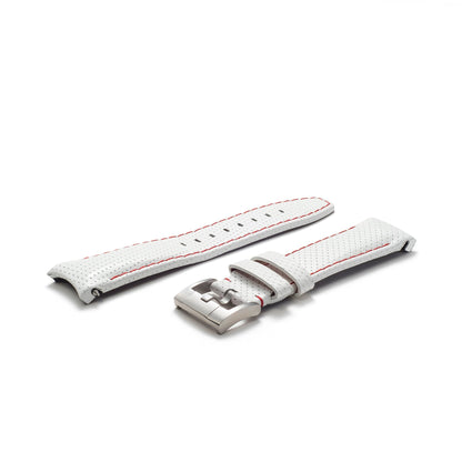 Gebogenes Rennlederarmband für Rolex Submariner mit Dornschließe