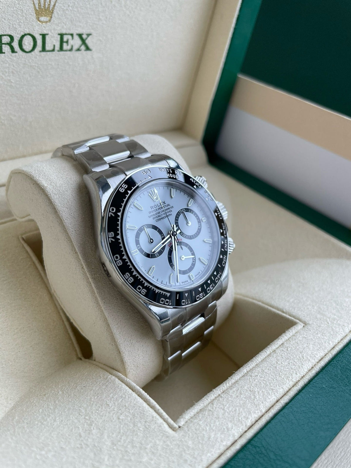 【Begrenzte Stückzahl – Nur solange der Vorrat reicht】Cosmograph Daytona Oyster, 40 mm, Edelstahl Oystersteel Referenz 126500LN（m126500ln-0001）