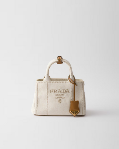 Prada Canvas Shopping Bag – Stylish & Perfect for Carrying Lots of Items – Unisex