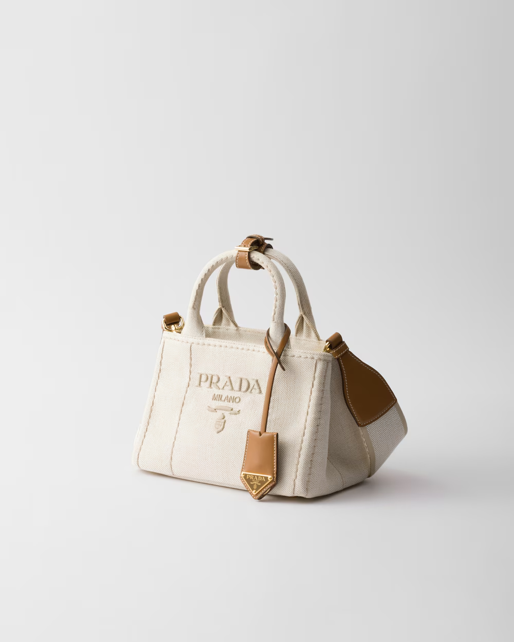 Prada Canvas Shopping Bag – Stylish & Perfect for Carrying Lots of Items – Unisex