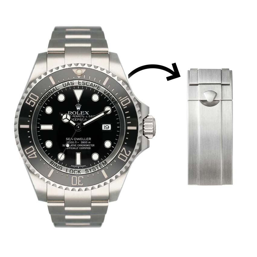 Everest Faltschließe für Rolex Oyster Armband – Deepsea 116660